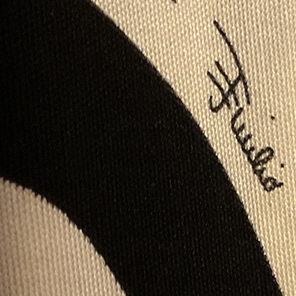 PUCCI Vintage 90s Extra Long Silk Fringe Scarf Tassel Black & White 86" - Picture 5 of 6